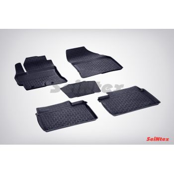 Резиновые коврики с высоким бортом Seintex для Toyota Corolla XI 2013-