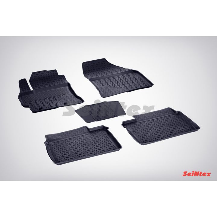 Резиновые коврики с высоким бортом Seintex для Toyota Corolla XI 2013-