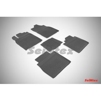 Резиновые коврики с высоким бортом Seintex для Lexus ES VI 2012-