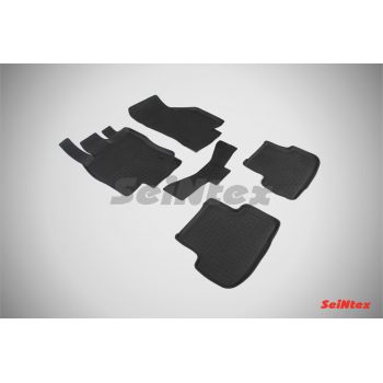 Резиновые коврики с высоким бортом Seintex для Seat Leon III 2013-