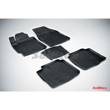 Резиновые коврики с высоким бортом Seintex для Toyota Camry VI 2006-2012