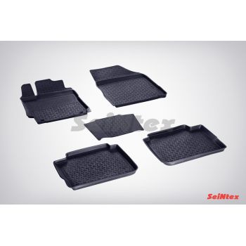 Резиновые коврики с высоким бортом Seintex для Toyota Camry VII 2012-